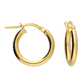 18ct Gold Vermeil Sterling Silver Hoop Earrings