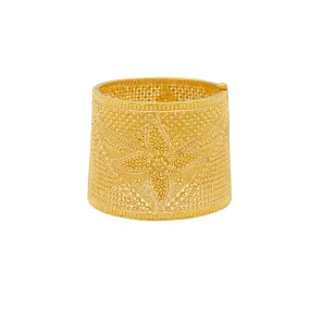 22K Gold Cuff Bangle W/ Open up Screw, 105.7gm