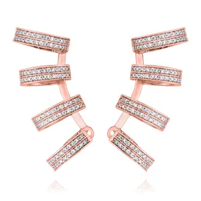 4-Hoop Earring - Pinkgold