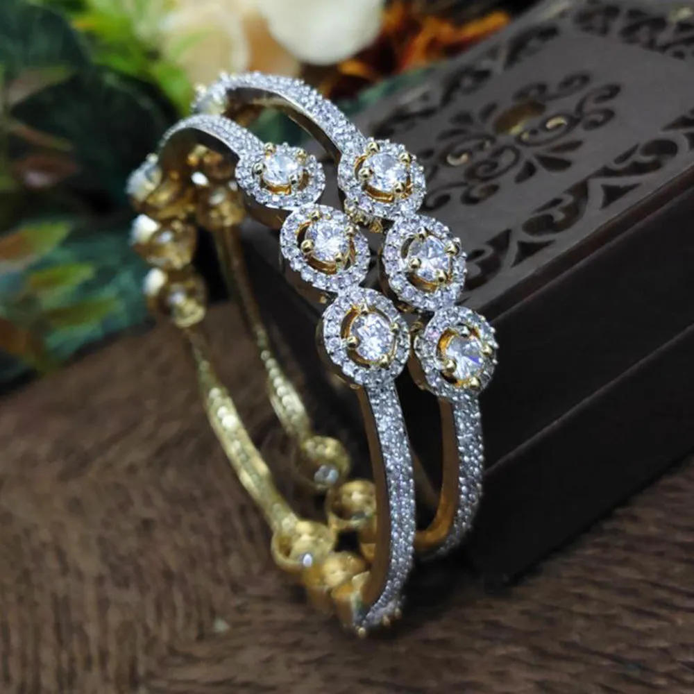 Aamrapali Gold Plated AD Bangle