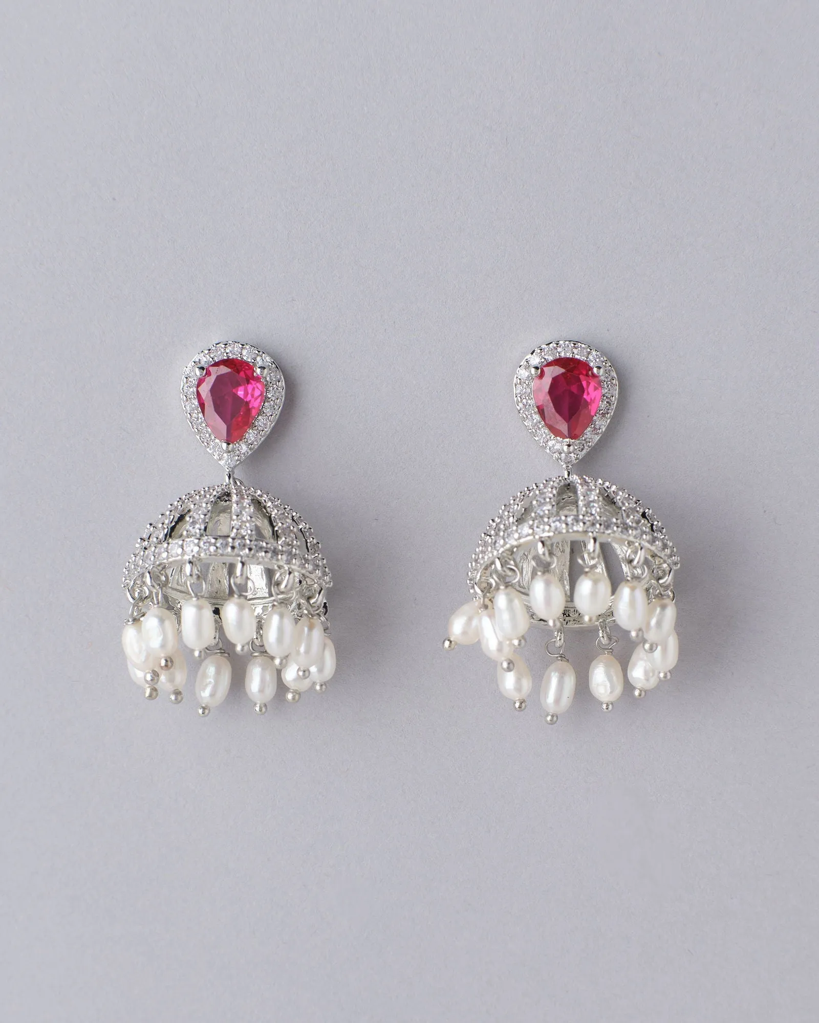 Absolutely Gorgeous Stone-Studded Beaded Jhumkas