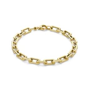 Aidee Adeline 14 karat gold link bracelet with square chains