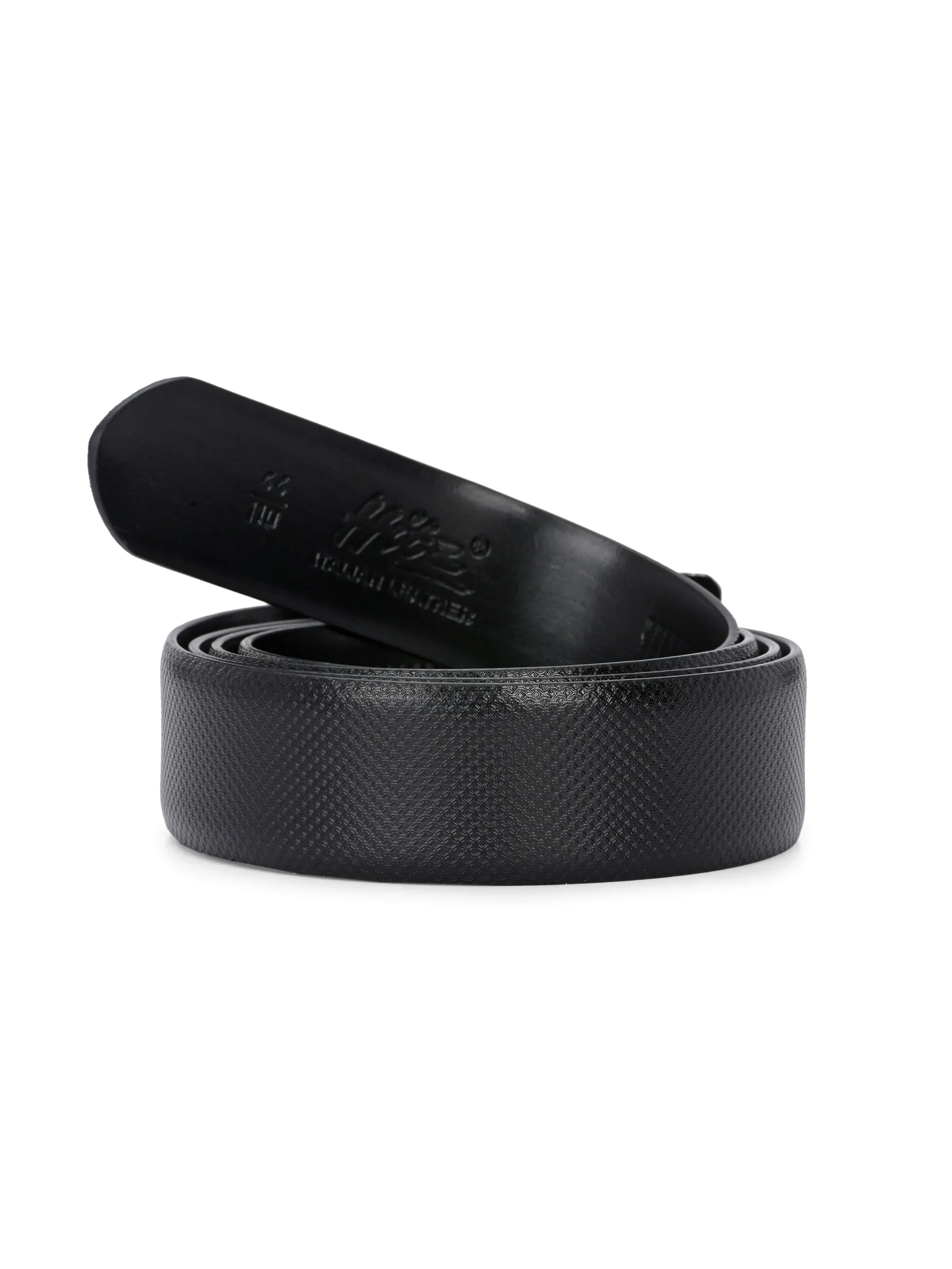 AL_9115_B_G-BLACK Leather Belt For Men's