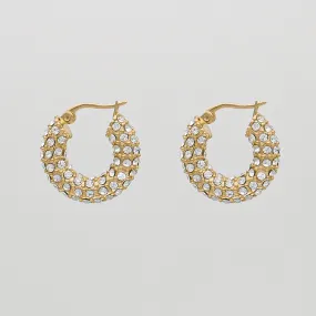 Amiya CZ Hoop Earrings