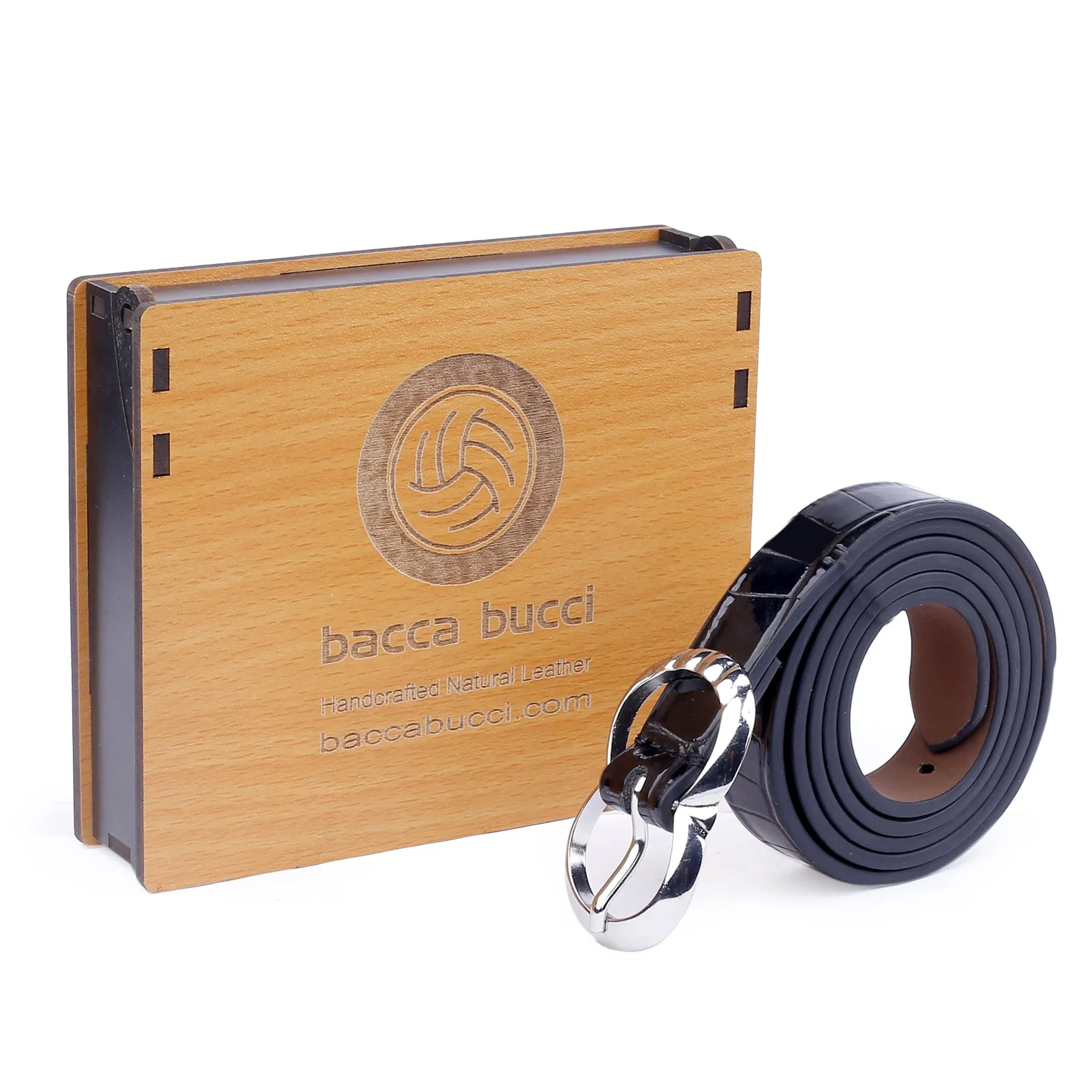 Bacca Bucci Women Leather Belts with Imported Nickle Free Buckle | Width : 20 MM | Croco Luster Belt