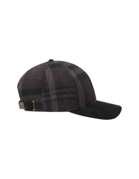 BASEBALL CAP CHECK WOOL