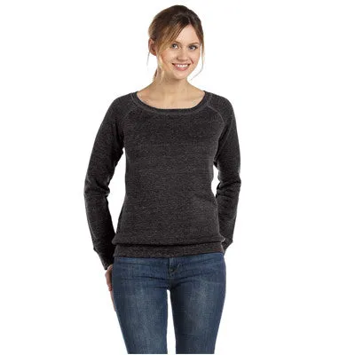 Bella   Canvas Ladies' Triblend Slouchy Wide Neck Fleece Sweatshirt