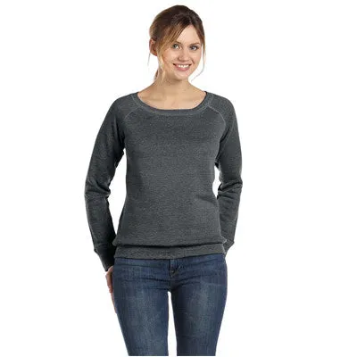 Bella   Canvas Ladies' Triblend Slouchy Wide Neck Fleece Sweatshirt