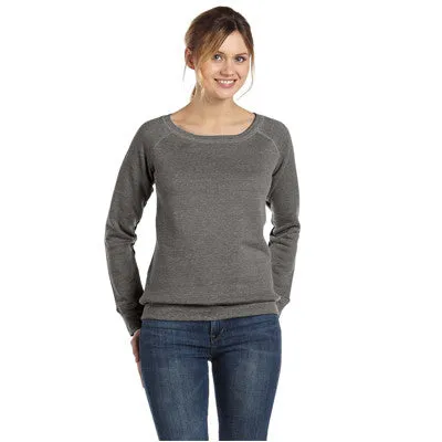 Bella   Canvas Ladies' Triblend Slouchy Wide Neck Fleece Sweatshirt