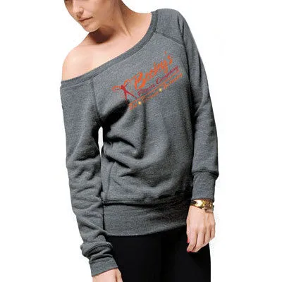 Bella   Canvas Ladies' Triblend Slouchy Wide Neck Fleece Sweatshirt