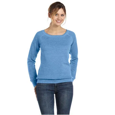 Bella   Canvas Ladies' Triblend Slouchy Wide Neck Fleece Sweatshirt