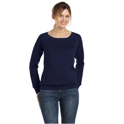 Bella   Canvas Ladies' Triblend Slouchy Wide Neck Fleece Sweatshirt