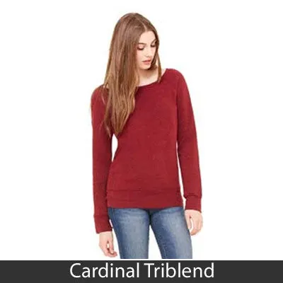 Bella   Canvas Ladies' Triblend Slouchy Wide Neck Fleece Sweatshirt