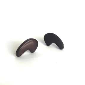 Black Mod Swish Stud Earrings | for punctuation lovers