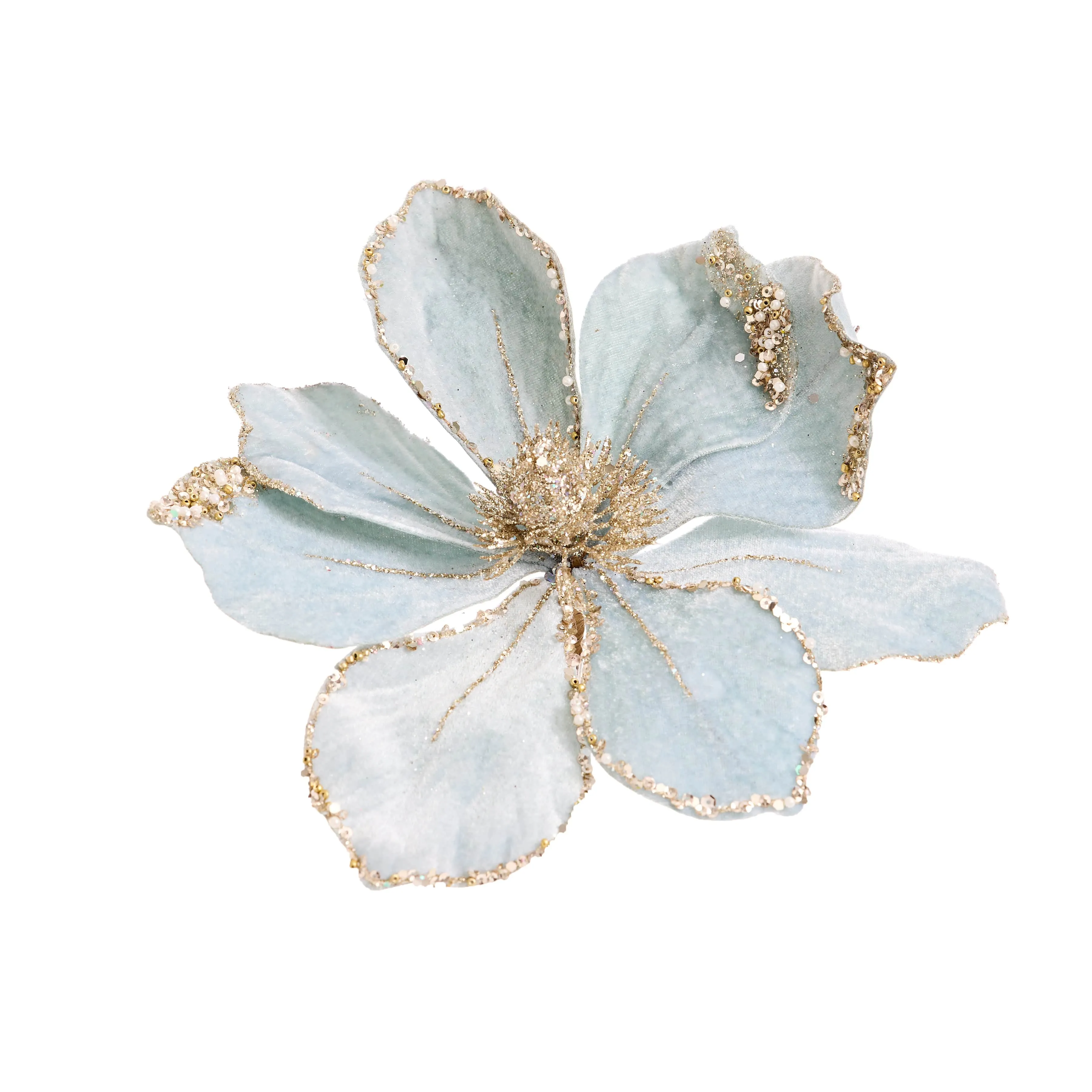 Blue Magnolia with Clip (20cm)