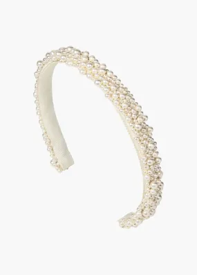 Pearl-Embellished Bria Headband