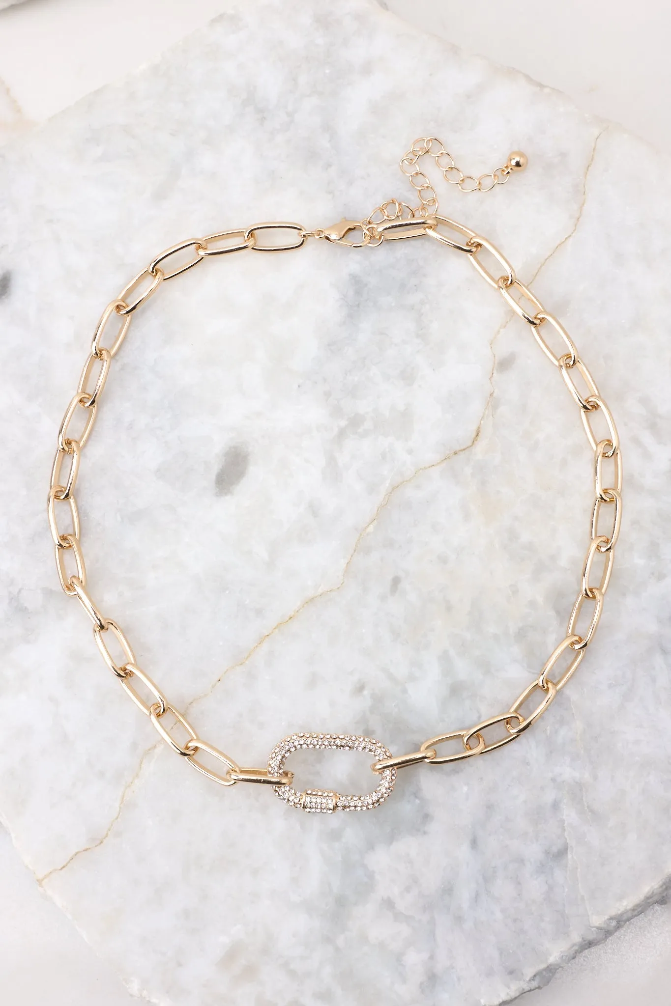 Brilliant Sparkles Gold Chain Necklace