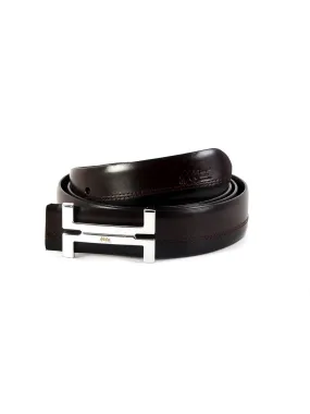 Bs 3017 Brn Blk Leather Belts