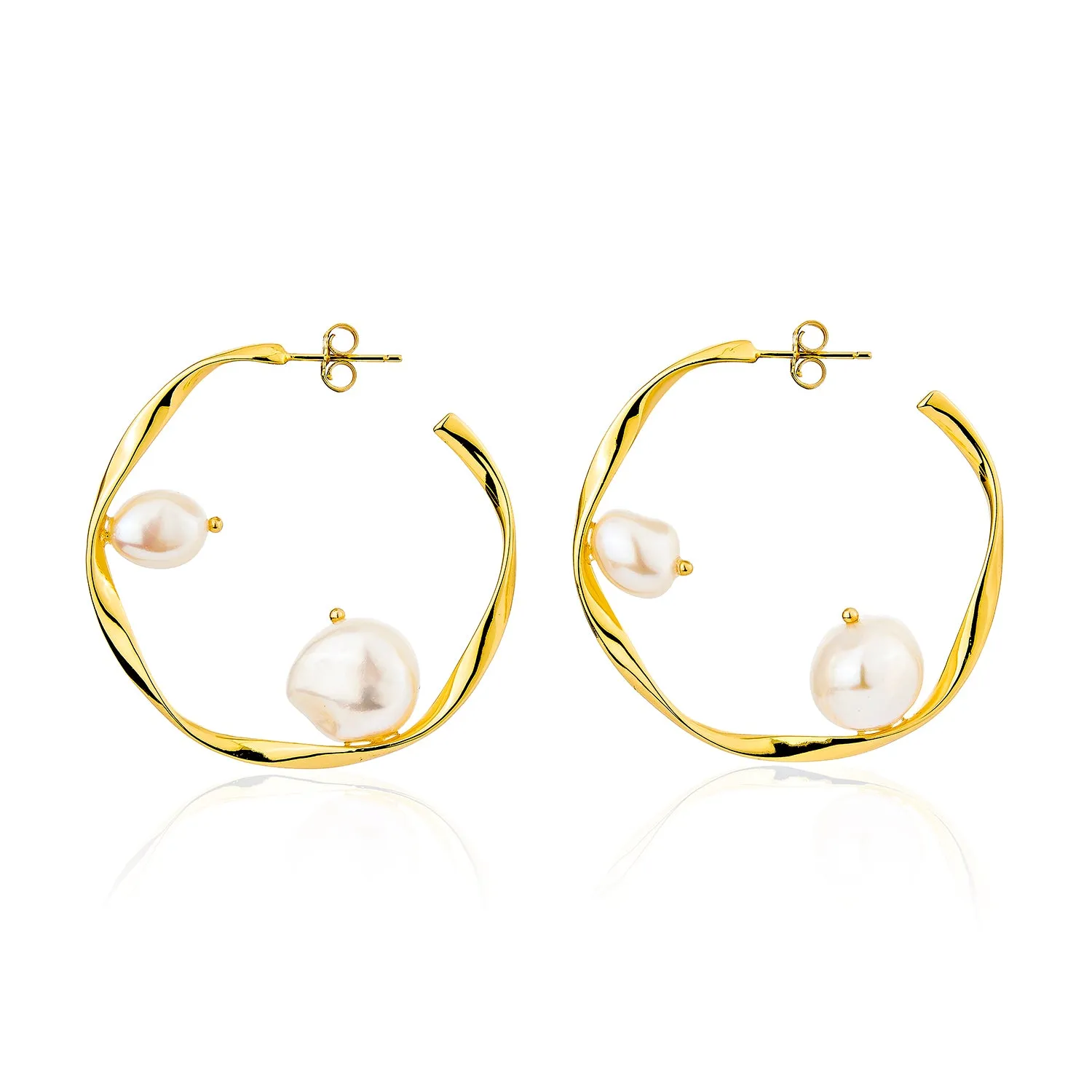 Cari Hoop Earrings - Gold