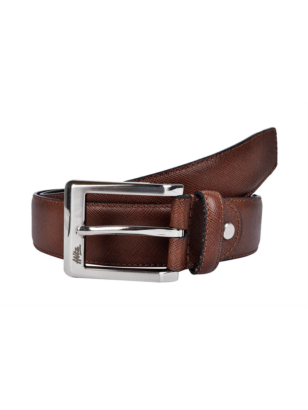 Cftd Saffiano Brown Leather Belts