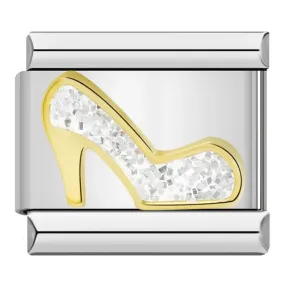 Cinderella Glitter Heel, on Silver