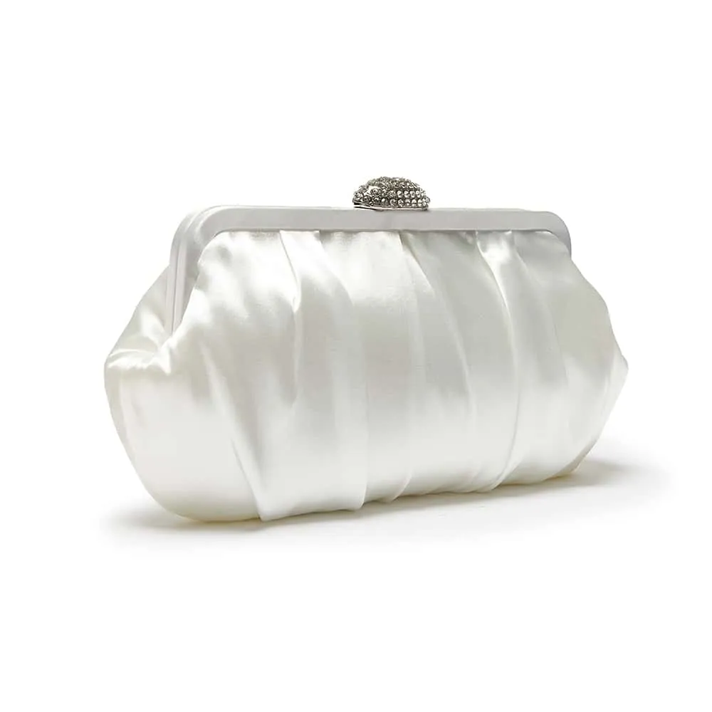 Concord Handbag in Ivory Satin