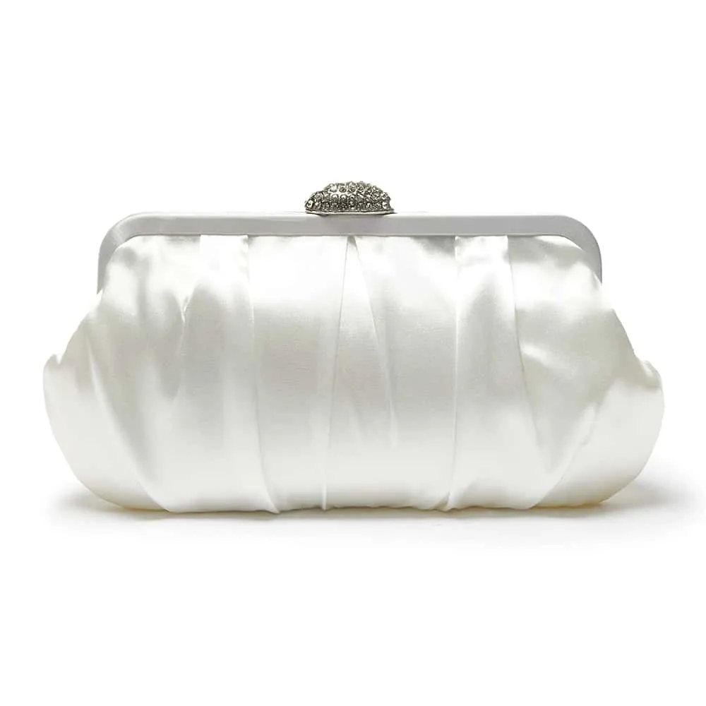 Concord Handbag in Ivory Satin