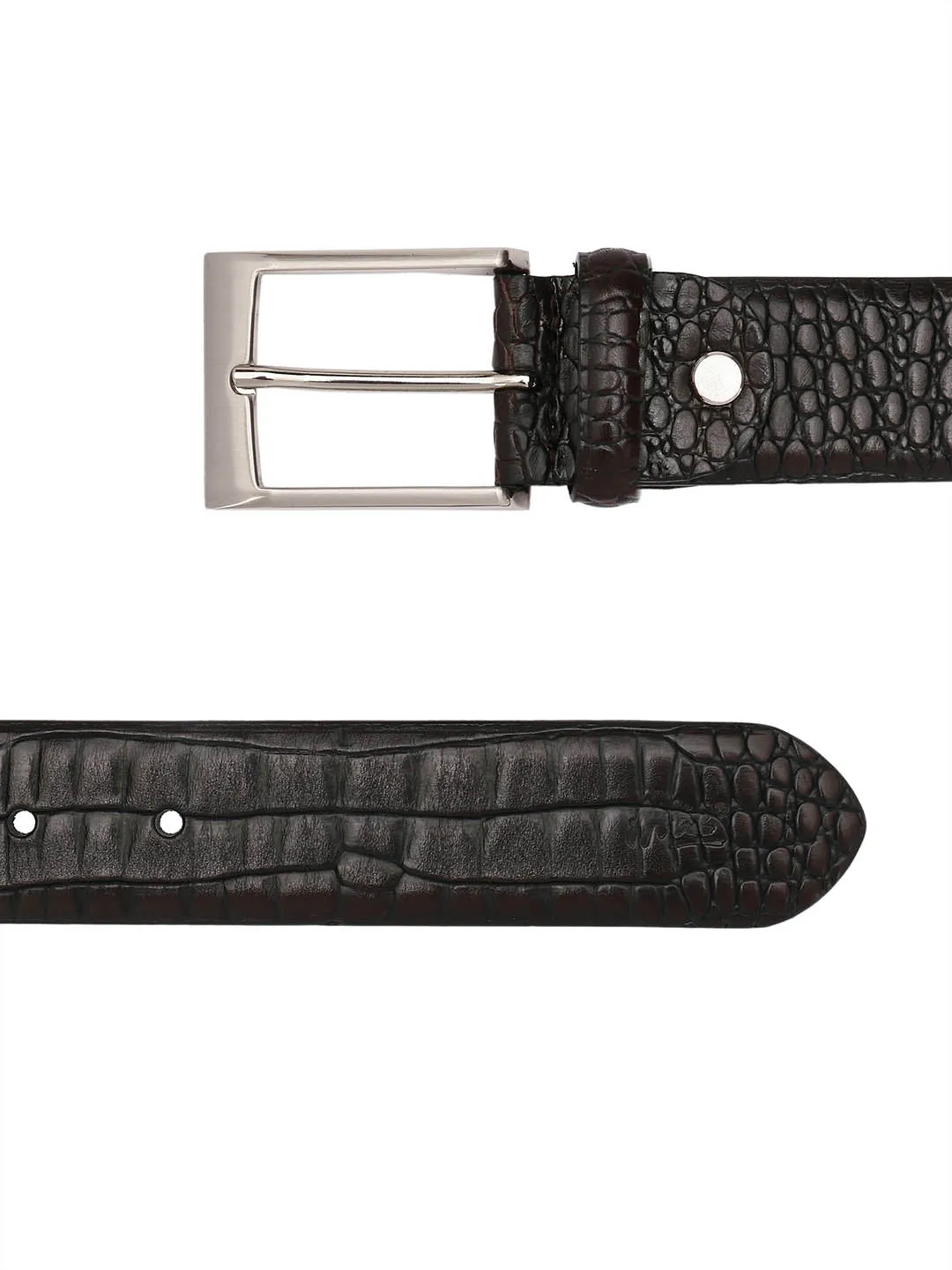 Croco 1568 Brown Leather Belts