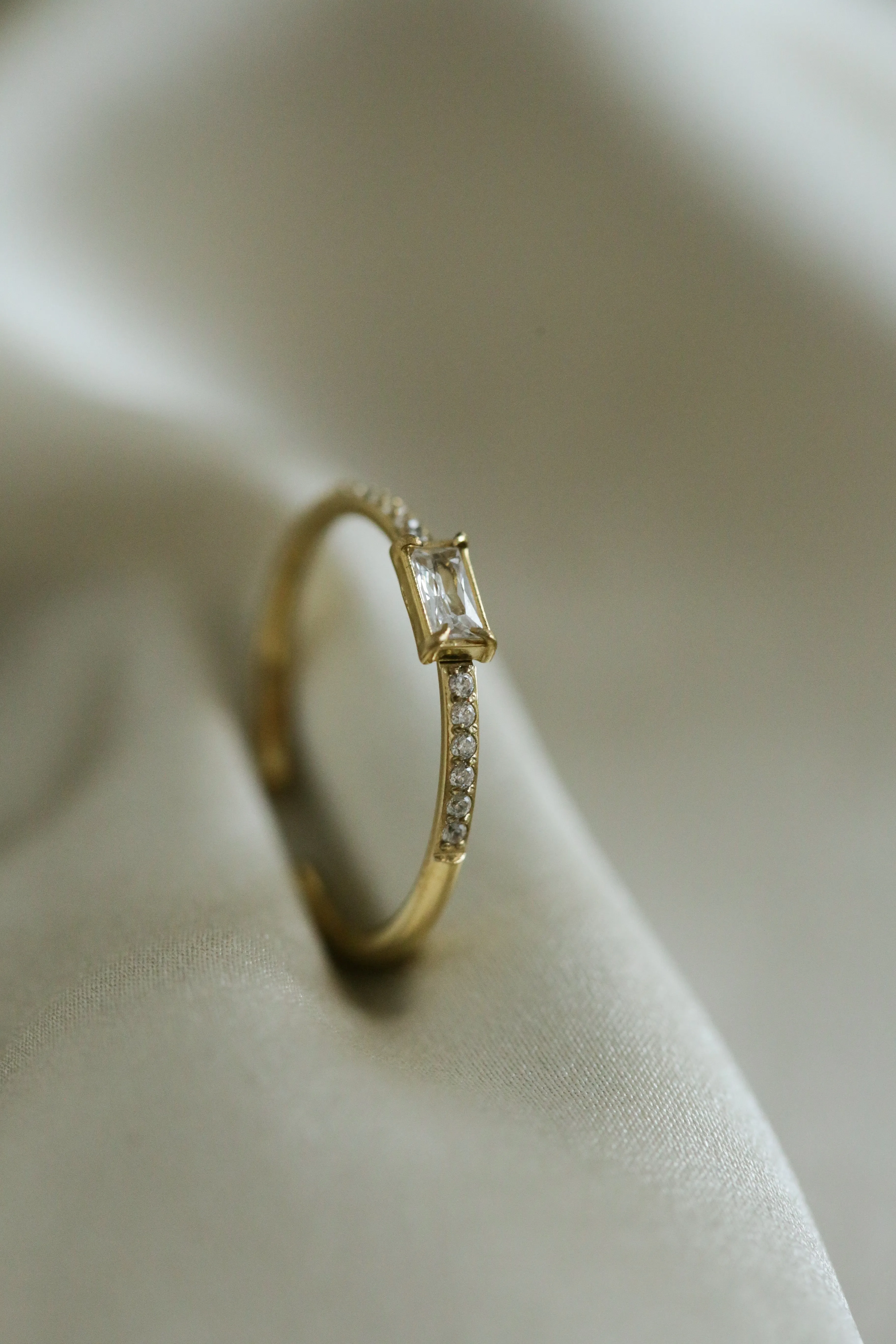 Dainty Cubic Zirconia Ring