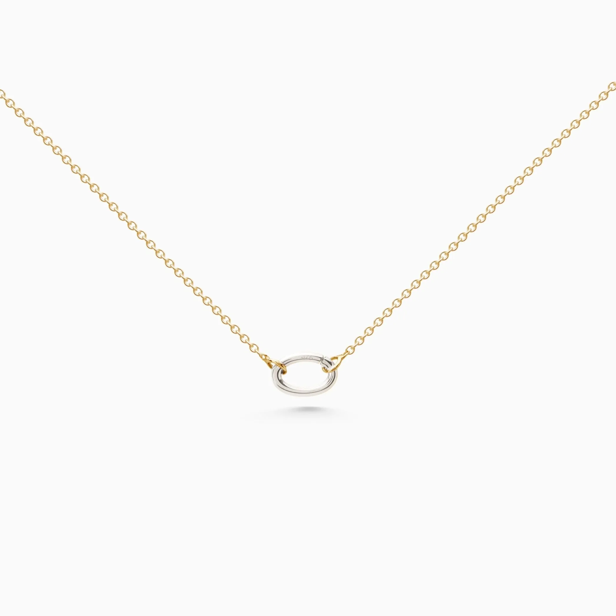 Elegant Gold Delicate Hinge Link Necklace