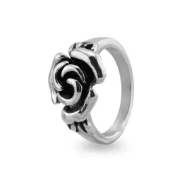 Detailed Rose Stainless Steel Ring / SCR4071