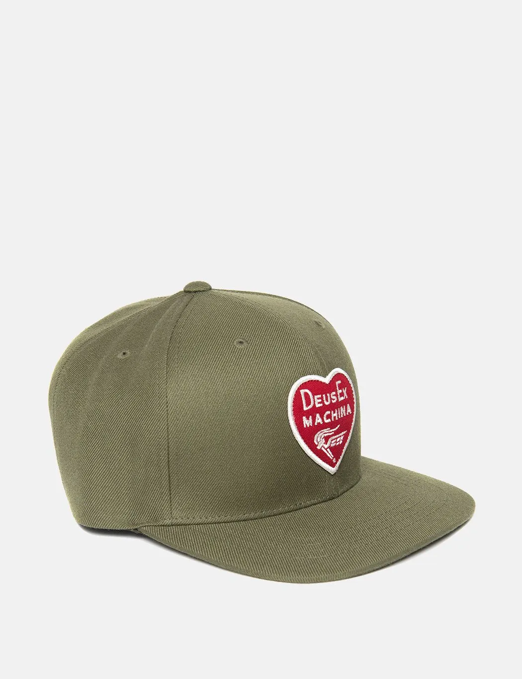 Deus Ex Machina Heart Baseball Cap - Olive Green