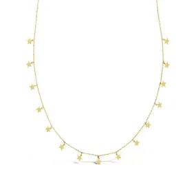 Duo Make a Wish Necklace (Yellow Gold Plated)