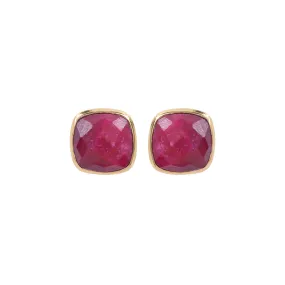 Earrings - Amie Ruby Stud