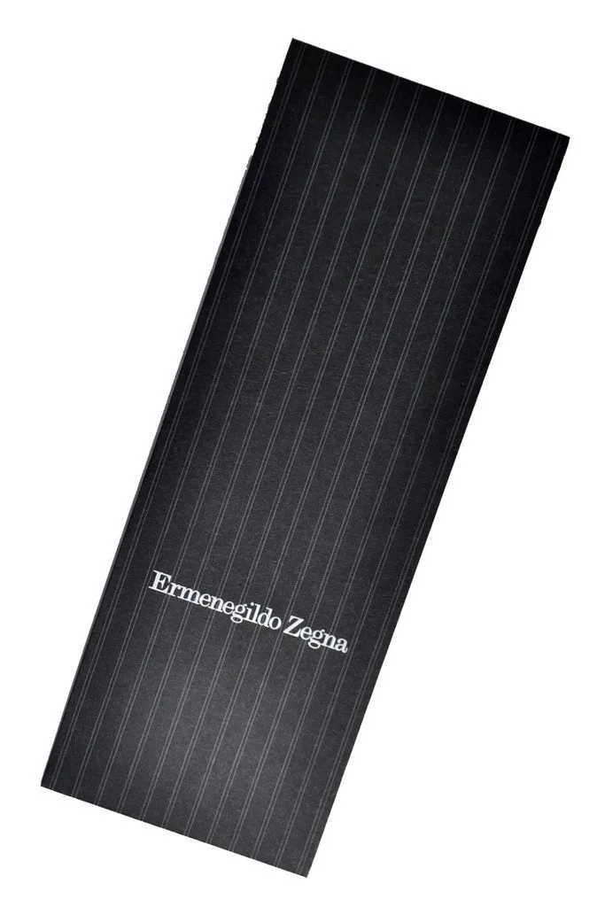 Ermenegildo Zegna Skinny Tie Dark Blue Black Squares SALE