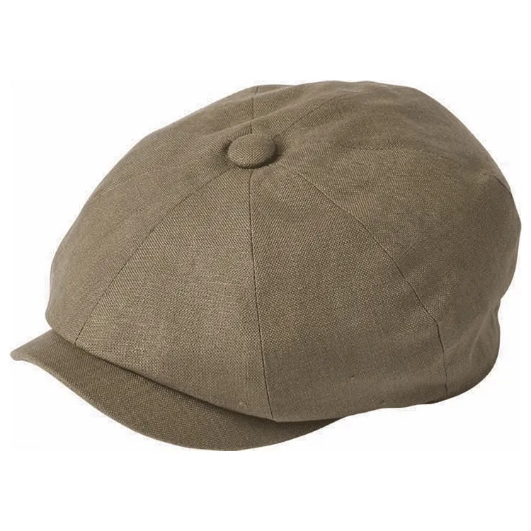 Failsworth Linen Alfie Cap - Khaki