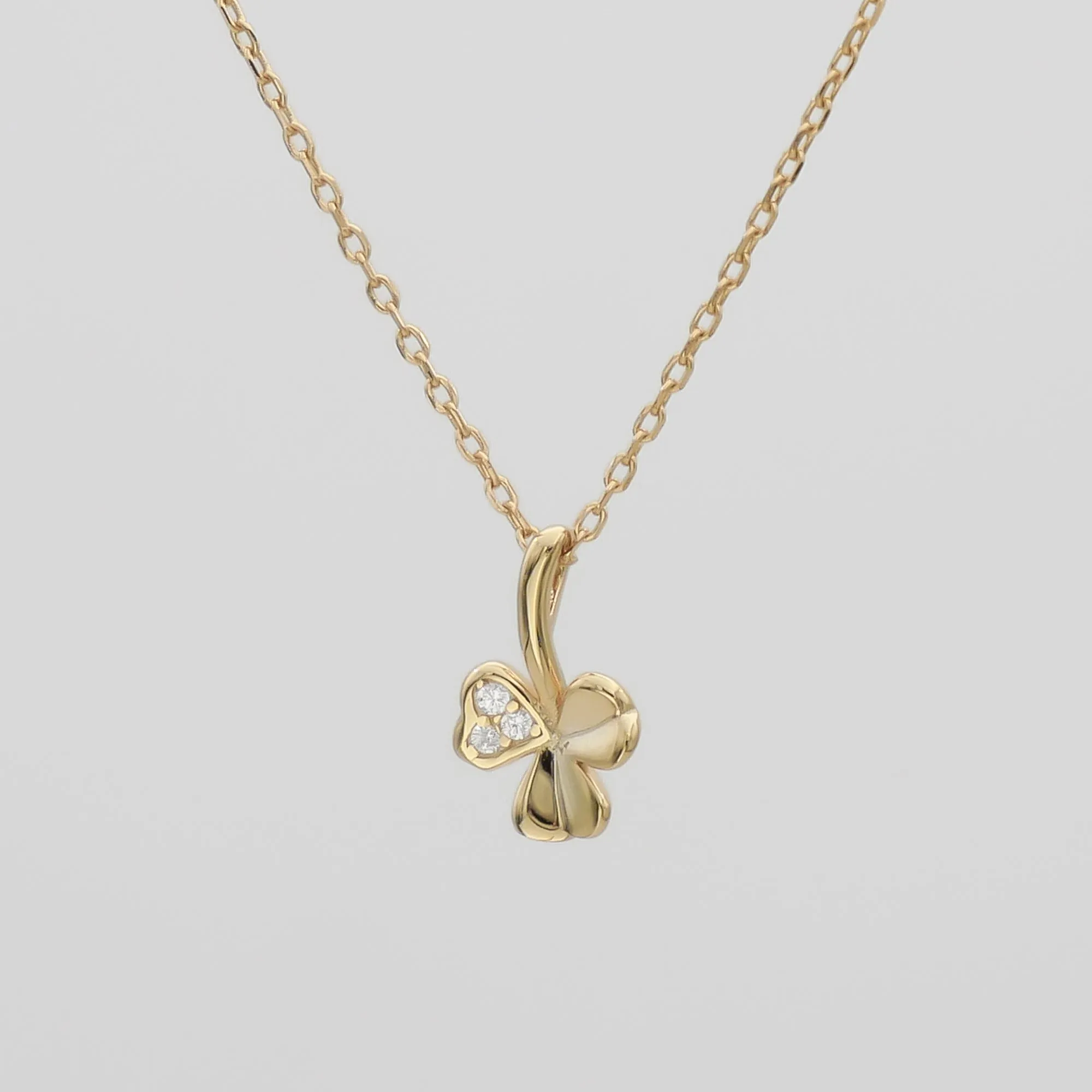 Felicity Mini clover necklace