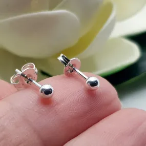 FREE GIFT - Sterling Silver 3 mm Ball Stud Earrings