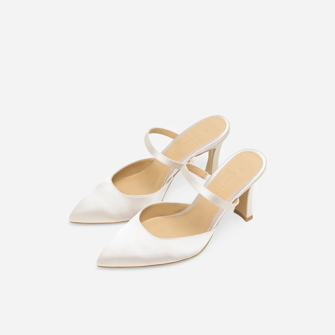 Gaia Satin Mules