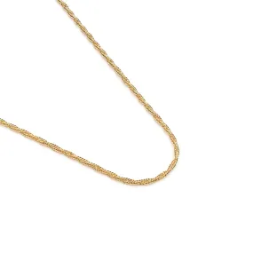 Gold Plated 24 Inch Rope Chain Necklace