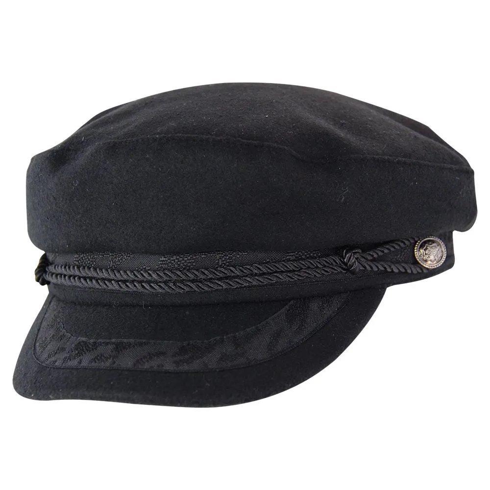 HW Collection Greek Fisherman Unisex Cap - Black