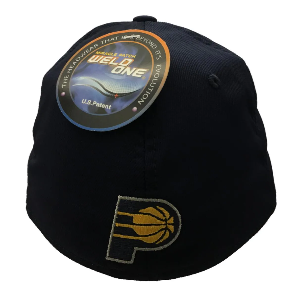 Indiana Pacers Adidas FitMax 70 Navy Structured Fitted Baseball Hat Cap (S/M)