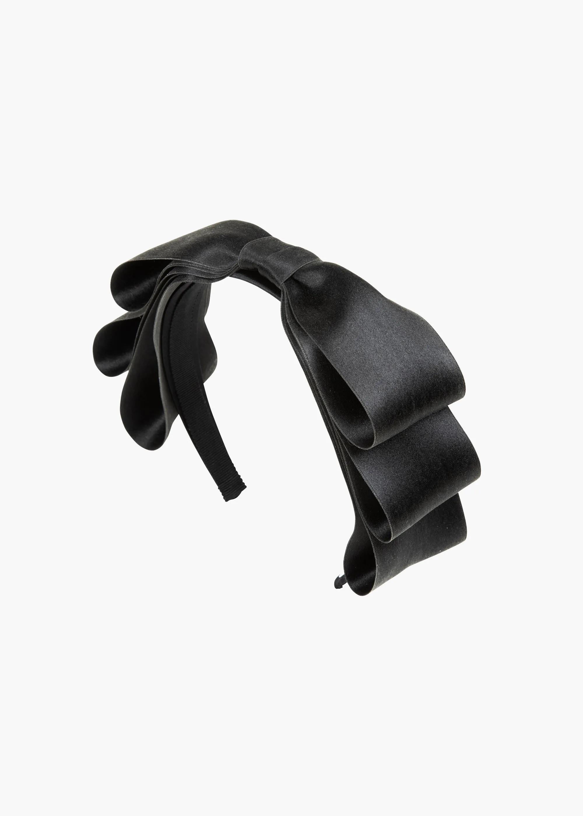 Karina Bow Headband -- Black