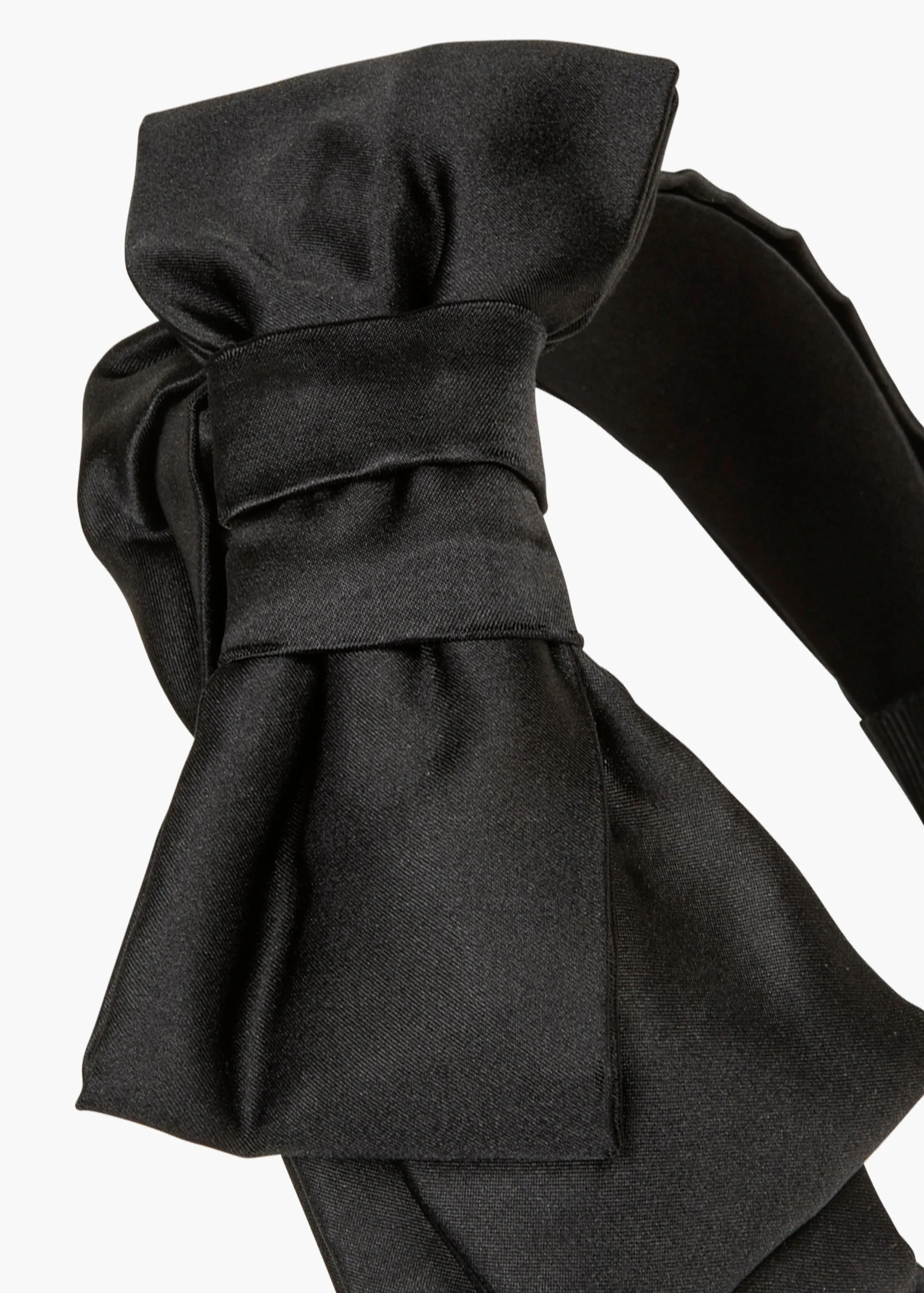 Karmen Bow Headband -- Black