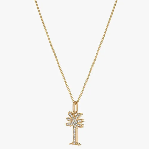 Lab Grown Noémie Palm Tree Diamond Necklace