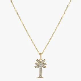 Lab Grown Noémie Palm Tree Diamond Necklace