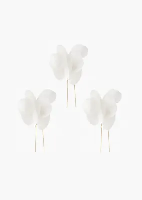 Large Jardinia Hairpins -- Cream