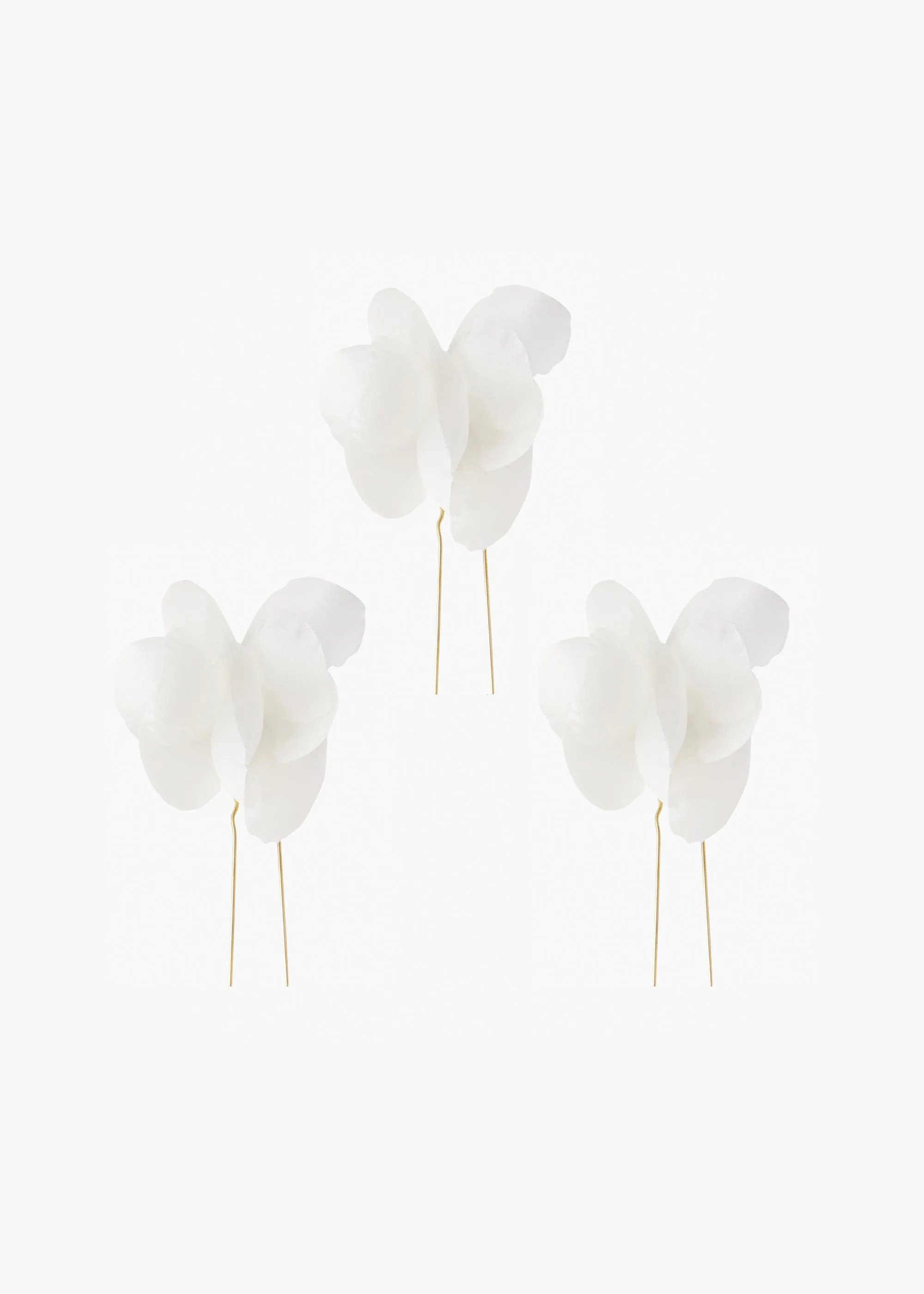 Large Jardinia Hairpins -- Cream