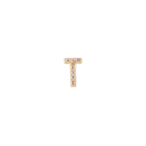 LETTER PAVE STUD - T