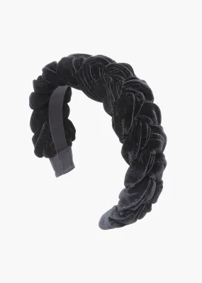 Lorelei Headband in Velvet -- Black